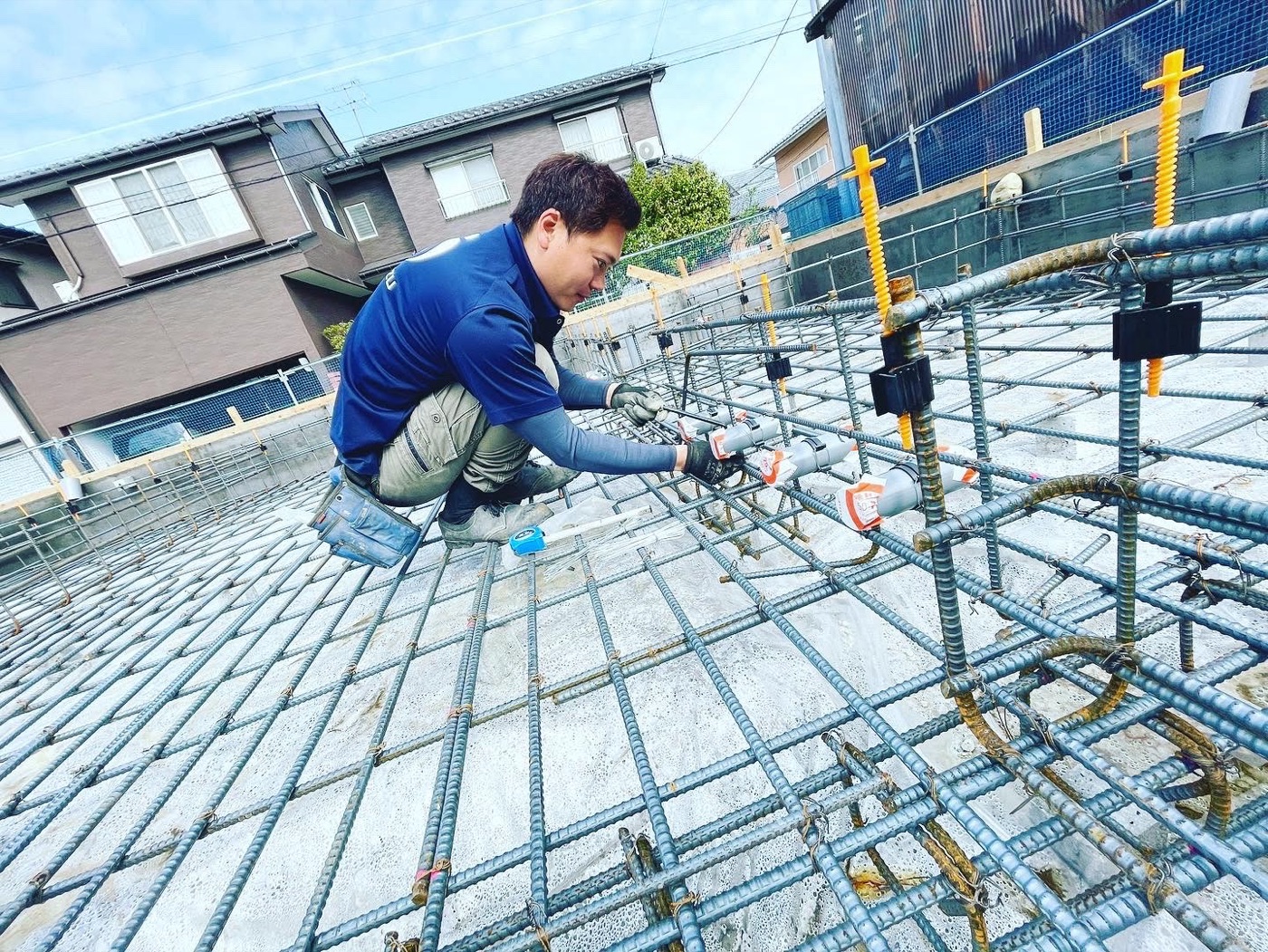 掘削・配管作業の様子